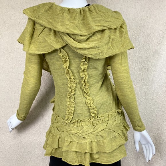 Anthro Guinevere Settling Petals Merino Cardigan - Picture 2 of 12